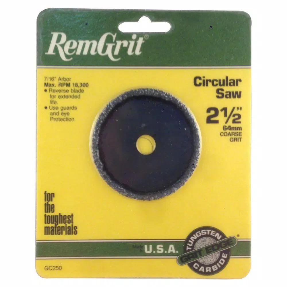 RemGrit 2-1/2 in. Coarse Grit Carbide Circular Saw Blade