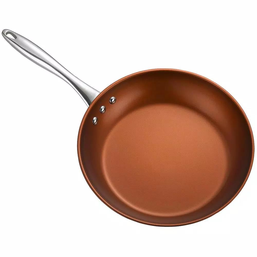 Ozeri Earth Pan ETERNA 12 in. Stainless Steel Nonstick Frying Pan, Bronze