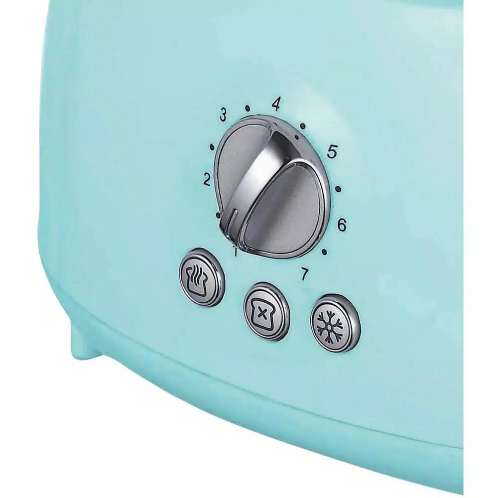 Brentwood Appliances TS-270BL Retro 2-Slice Blue Extra-Wide Slot Toaster