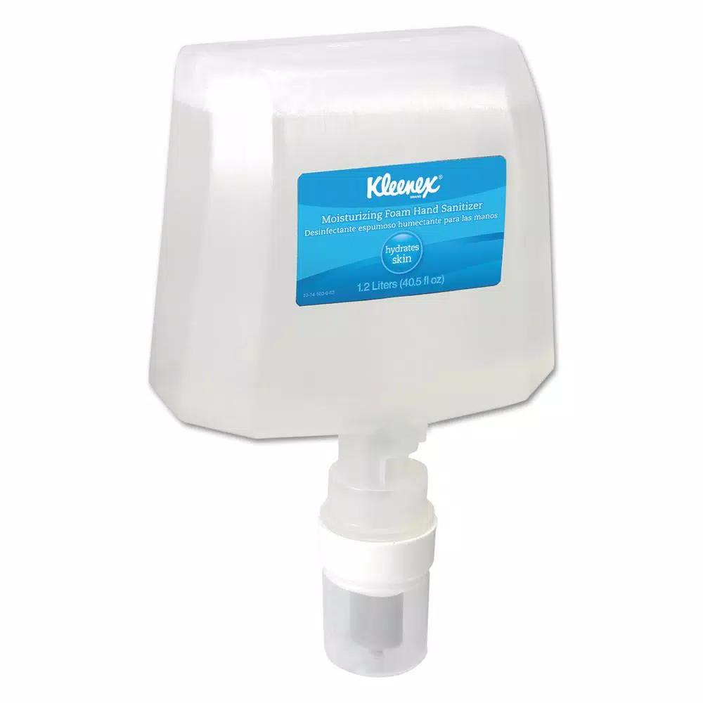 Kleenex Moisturizing Foam Hand Sanitizer, 1200 mL (2 Pack)