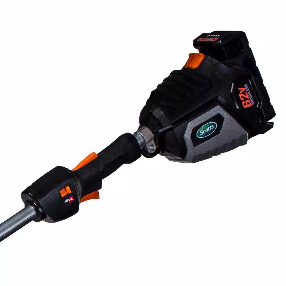 Scotts 62V Lithium-Ion Cordless String Trimmer with 2.5 Ah Battery and Charger, 15 in. Cutting Width