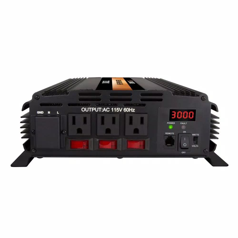 Duracell DRINV3000 3000-Watt High Powered Power Inverter with Digital Display