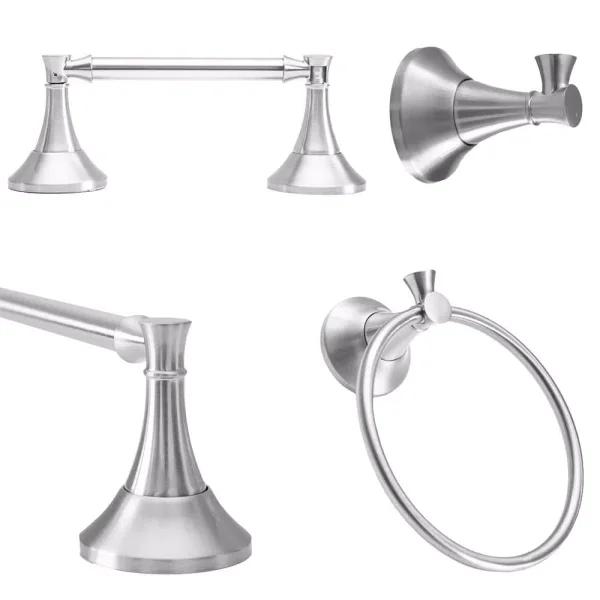 Arista Arlington 4-Piece Bath Hardware Set, Satin Nickel