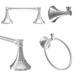 Arista Arlington 4-Piece Bath Hardware Set, Satin Nickel thumbnail 1