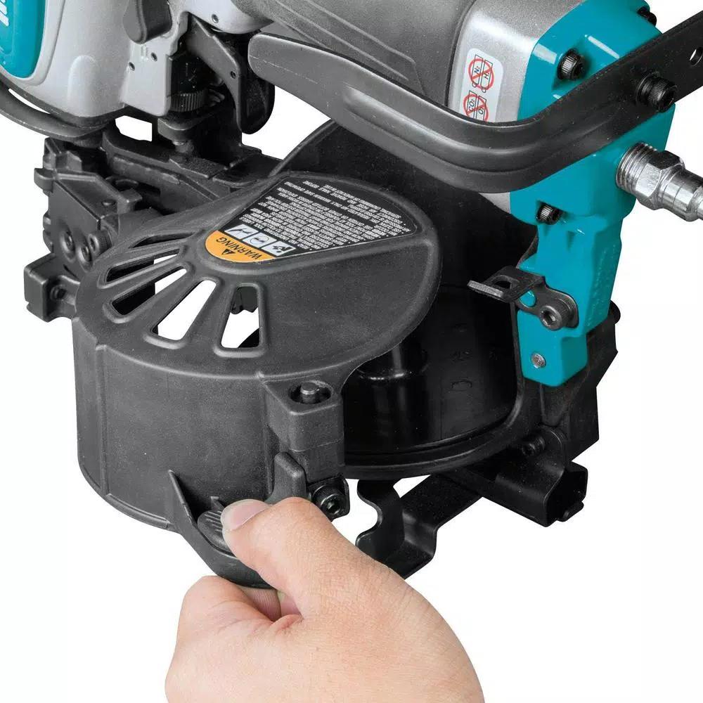 Makita AN454 15 Degree Pneumatic Coil Roofing Nailer, 1-3/4 in.