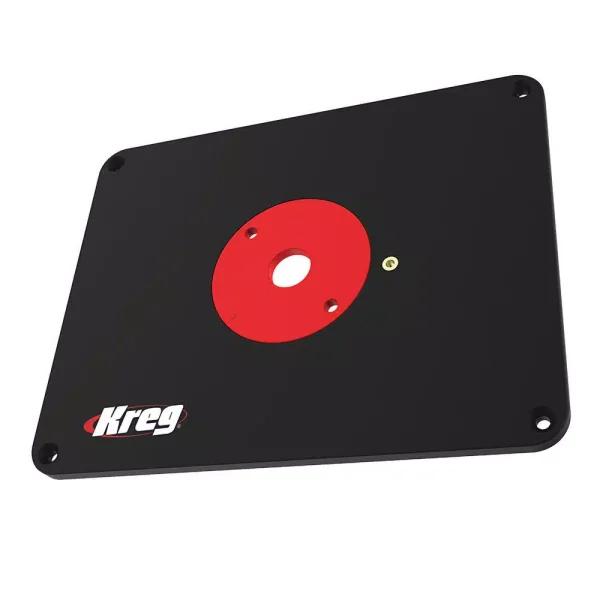 Kreg Precision Router Table Insert Plate with Level-Loc Reducing Rings, Non-Predrilled
