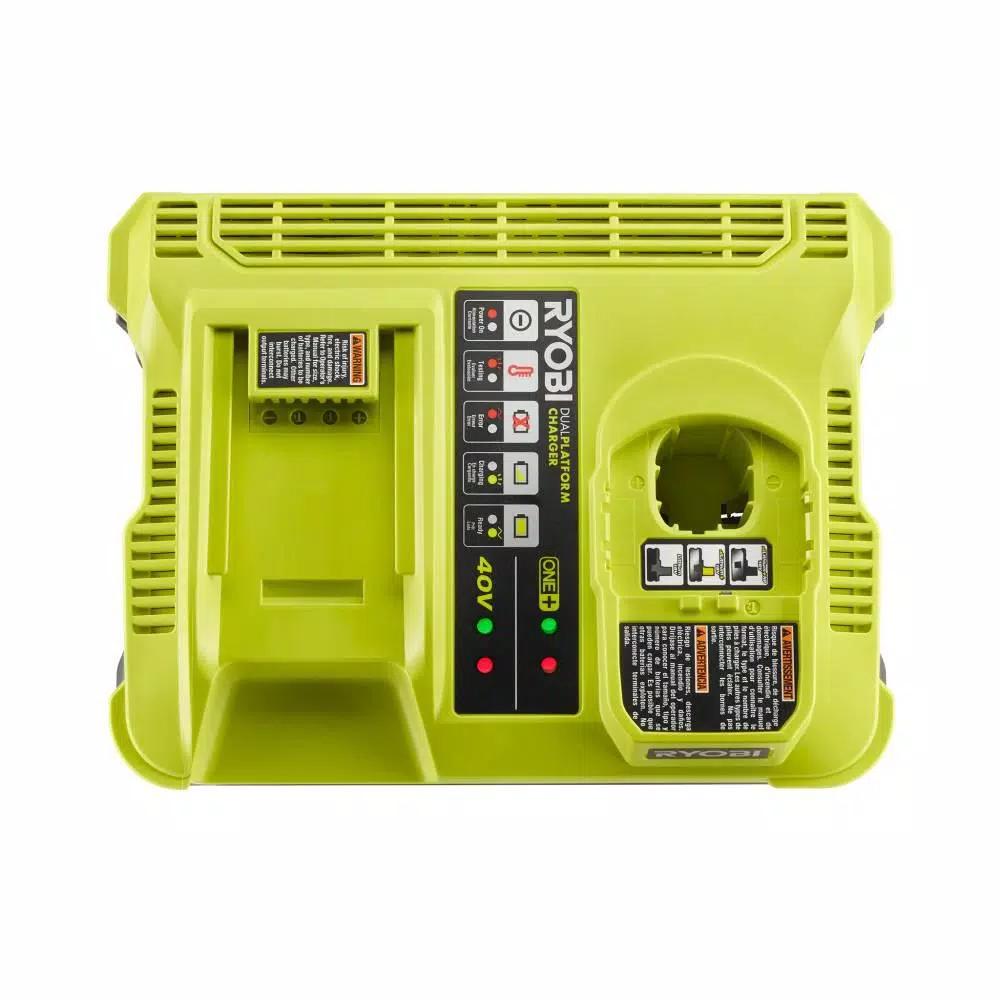 RYOBI ONE+ Dual Platform Charger for 18V and 40V Batteries