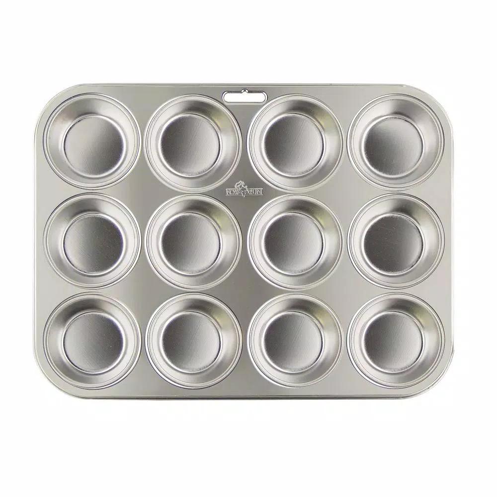 Fox Run Stainless Steel 12-Cup Muffin and Cupcake Pan
