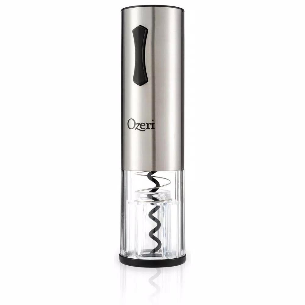Ozeri Travel Series USB Rechargeable Electric Wine Opener, Cordless with Transparent Shell