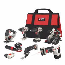 Porter-Cable 20V MAX Lithium-Ion Cordless 8-Tool Combo Kit with 2 Batteries and Charger thumbnail 1