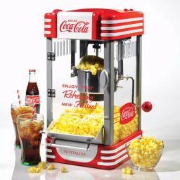 Unbranded Coca-Cola Countertop Popcorn Popper Machine with 2.5-Oz. Stainless Steel Kettle, Red thumbnail 2