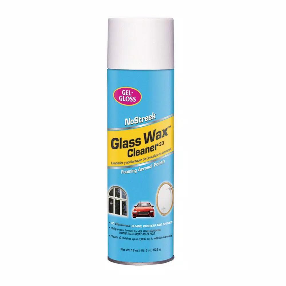 Unbranded No Streek Glass Wax Cleaner Aerosol - 19 oz. Professional Glass Polish & Cleaner