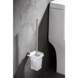 ANZZI Essence Series Stainless Steel Toilet Brush Holder, Brushed Nickel thumbnail 2