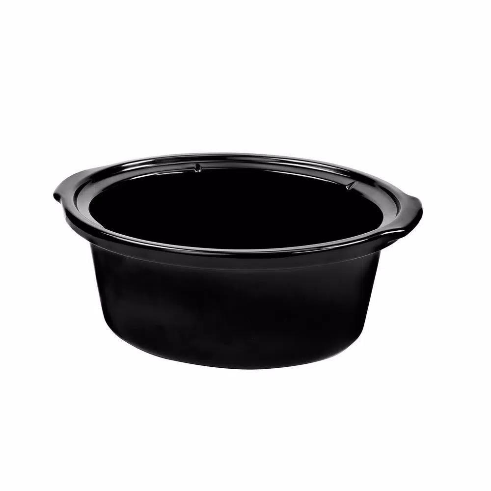 KALORIK 6.5 Qt. Stainless Steel Slow Cooker with Removable Stoneware and Glass Lid