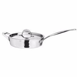 1829 Carl Schmidt Sohn STERN 2.1 qt. Hammered Stainless Steel Saute Pan with Lid thumbnail 1