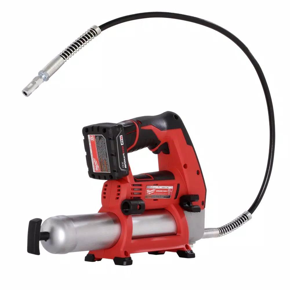 Milwaukee M12 12V Lithium-Ion Cordless Grease Gun Kit with M12 Multi-Tool