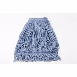 Kleen Handler Heavy Duty Commercial Universal Looped End Cotton Blend String Mop Head Refill, Blue thumbnail 1