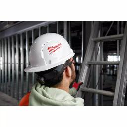 Milwaukee BOLT White Type 1 Class C Vented Hard Hat with Performance Tinted Safety Glasses Set thumbnail 5