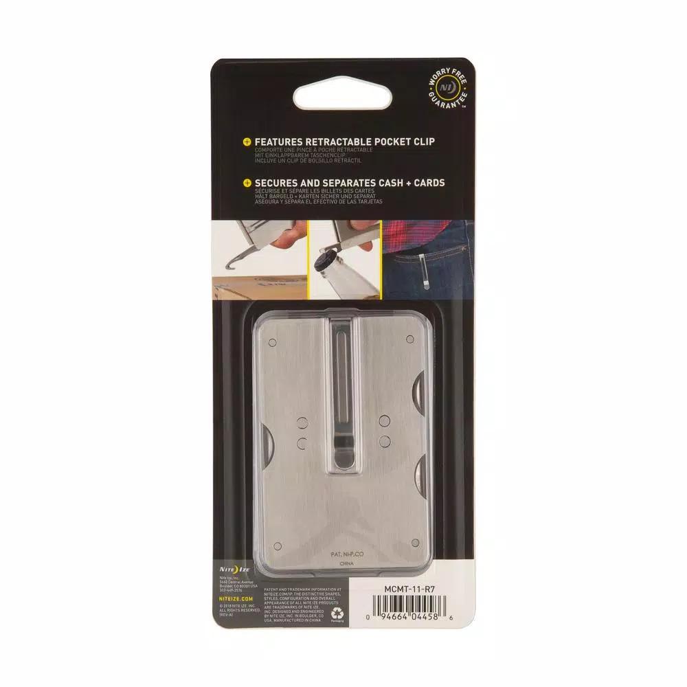 Nite Ize 6-in-1 Stainless Steel Financial Tool Money Clip and Wallet Multi-Tool