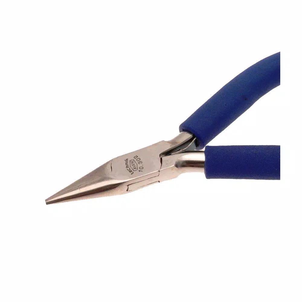 Aven 5 in. Stainless Steel Chain Nose Pliers with Smooth Jaws and ESD Safe Cushion Grips