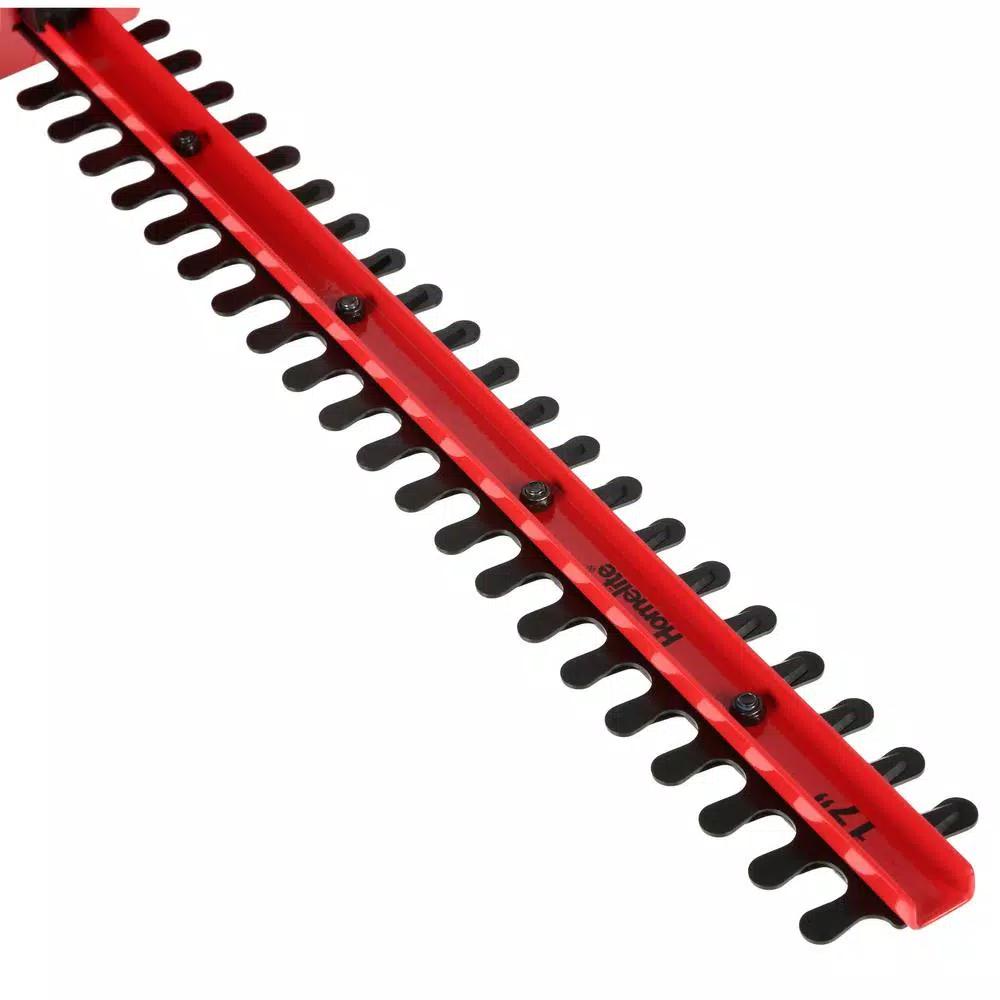 Homelite 17 in. 2.7 Amp Electric Hedge Trimmer with Dual-Action Steel Blades