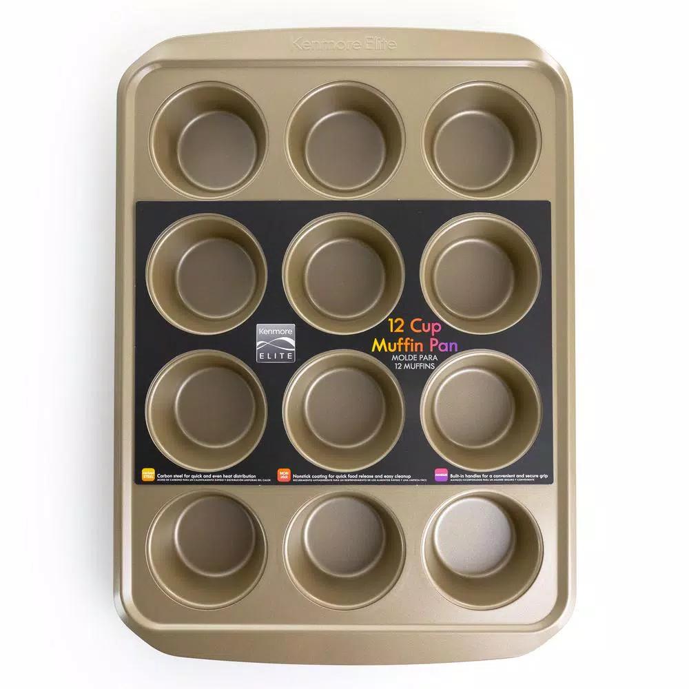 Kenmore Elite 12-Cup Nonstick Carbon Steel Muffin Pan