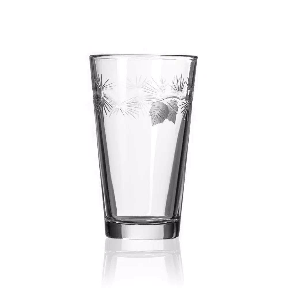 Rolf Glass Icy Pine 16 oz. Clear Pint/Mixing Glass Set of 4