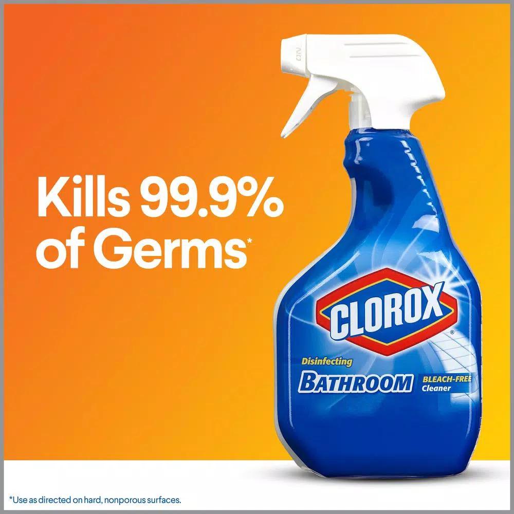 Clorox Disinfecting Bathroom Cleaner Spray, Bleach-Free, 30 oz. (2-Pack)