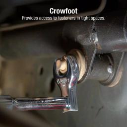SUNEX TOOLS SUNEXPRESS 7-Piece Crowfoot Wrench Set, SAE, Alloy Steel thumbnail 4