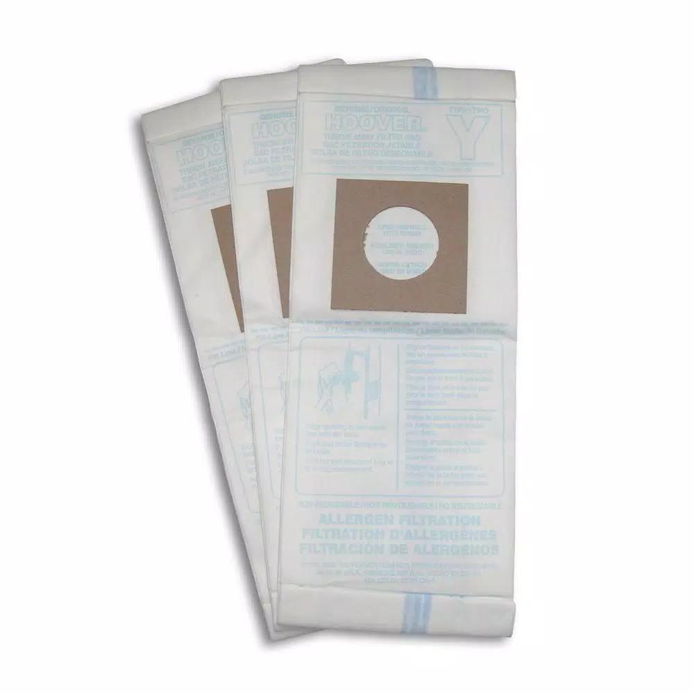 Hoover Type Y Allergen Filtration Vacuum Bags, 3-Pack