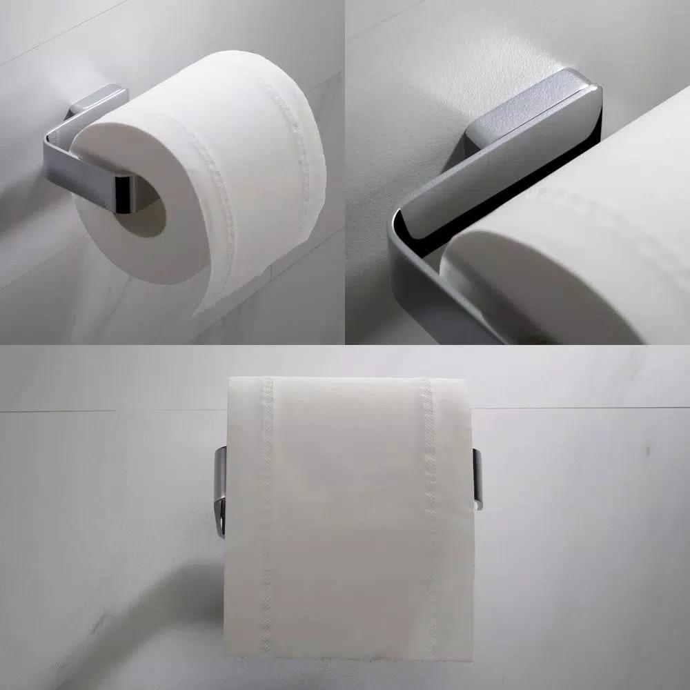 KRAUS Stelios Chrome Toilet Paper Holder, Solid Brass Wall Mount