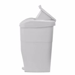 Alpine Industries 19 Qt. White Step-On Sanitary Napkin Receptacle & Waste Basket thumbnail 5