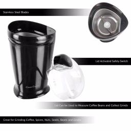 Classic Cuisine 1.41 oz. Electric Coffee and Spice Grinder, Black Blade Grinder thumbnail 3