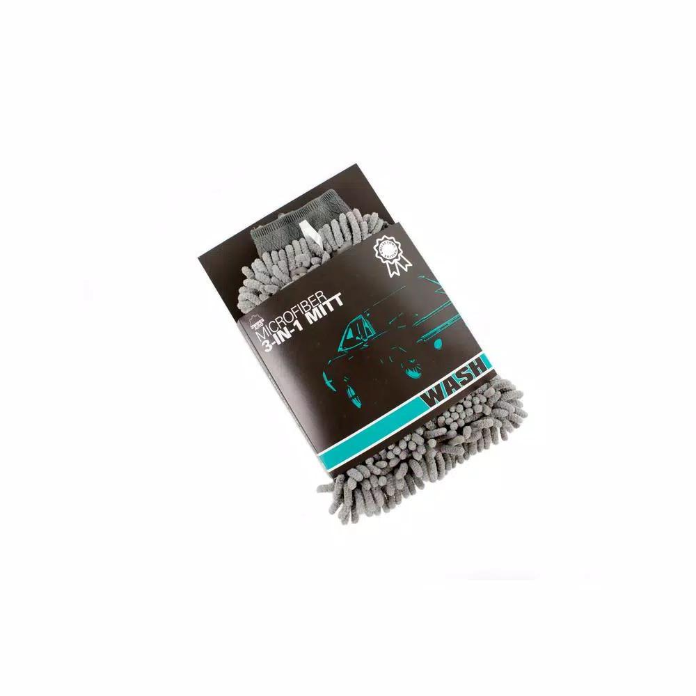 Zwipes Auto 3-in-1 Pro Wash Mitt (2-Pack) - Versatile Microfiber Car Washing Mitt
