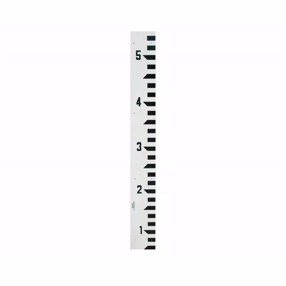 AdirPro 5 ft. Fiberglass Stream Gauge, 10ths/Feet Water Depth Measuring Tool