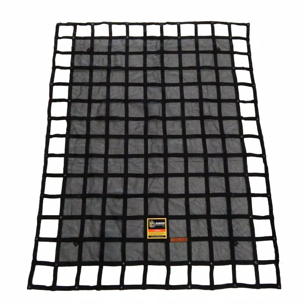 GLADIATOR Cargo Nets Gladiator Heavy-Duty Trailer Cargo Net, 7.3 ft. x 9.3 ft., Integrated Mesh with Certified Attachment Straps