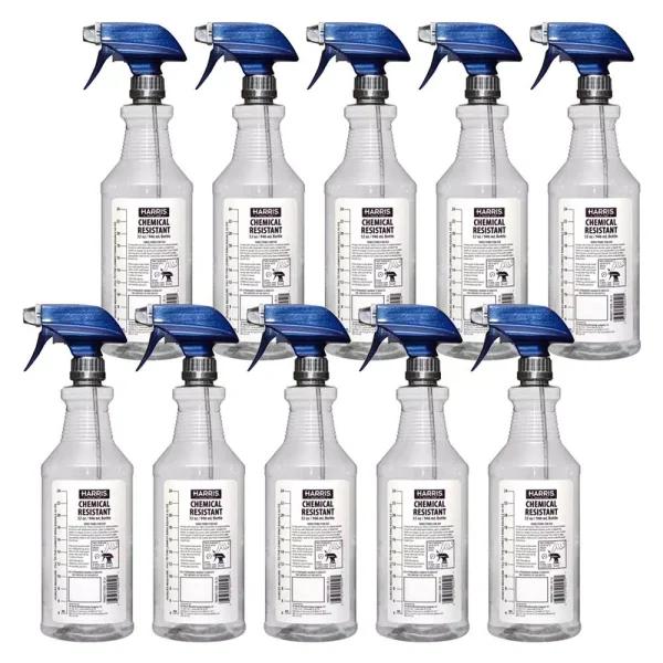 Harris 32 oz. Heavy-Duty Chemical Resistant Pro Spray Bottle, 10-Pack