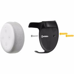 Wasserstein Wall Mount for Echo Dot (3rd Gen) - Black (2-Pack) thumbnail 4