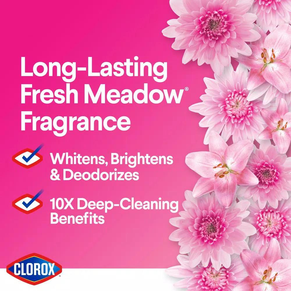 Clorox Splash-Less Bleach Liquid, Fresh Meadow Scent, 116 oz