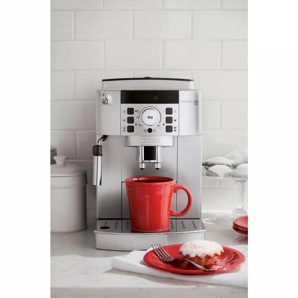 DeLonghi De'Longhi Magnifica XS Compact Fully Automatic Espresso and Cappuccino Maker - Black and Silver