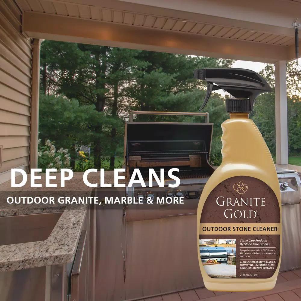Granite Gold Outdoor Stone Cleaner, 24 oz. Professional Strength Natural Stone Spray