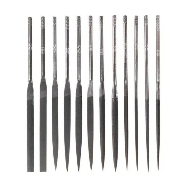General Tools 12-Piece Swiss Pattern Needle File Set for Precision Metalwork