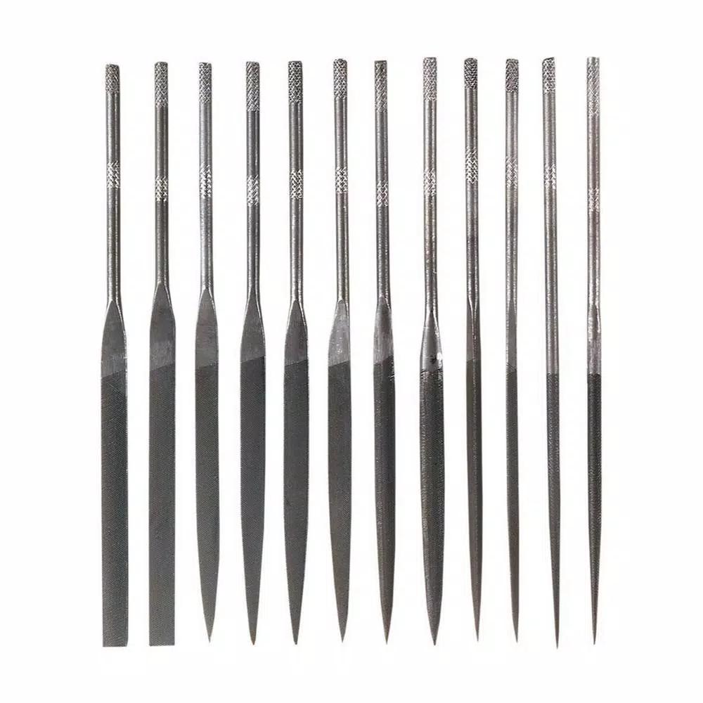 General Tools 12-Piece Swiss Pattern Needle File Set for Precision Metalwork