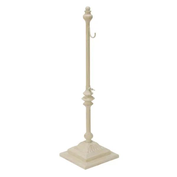 Tripar International, Inc Cream Antiqued Metal Wreath and Stocking Holder - Adjustable Stand