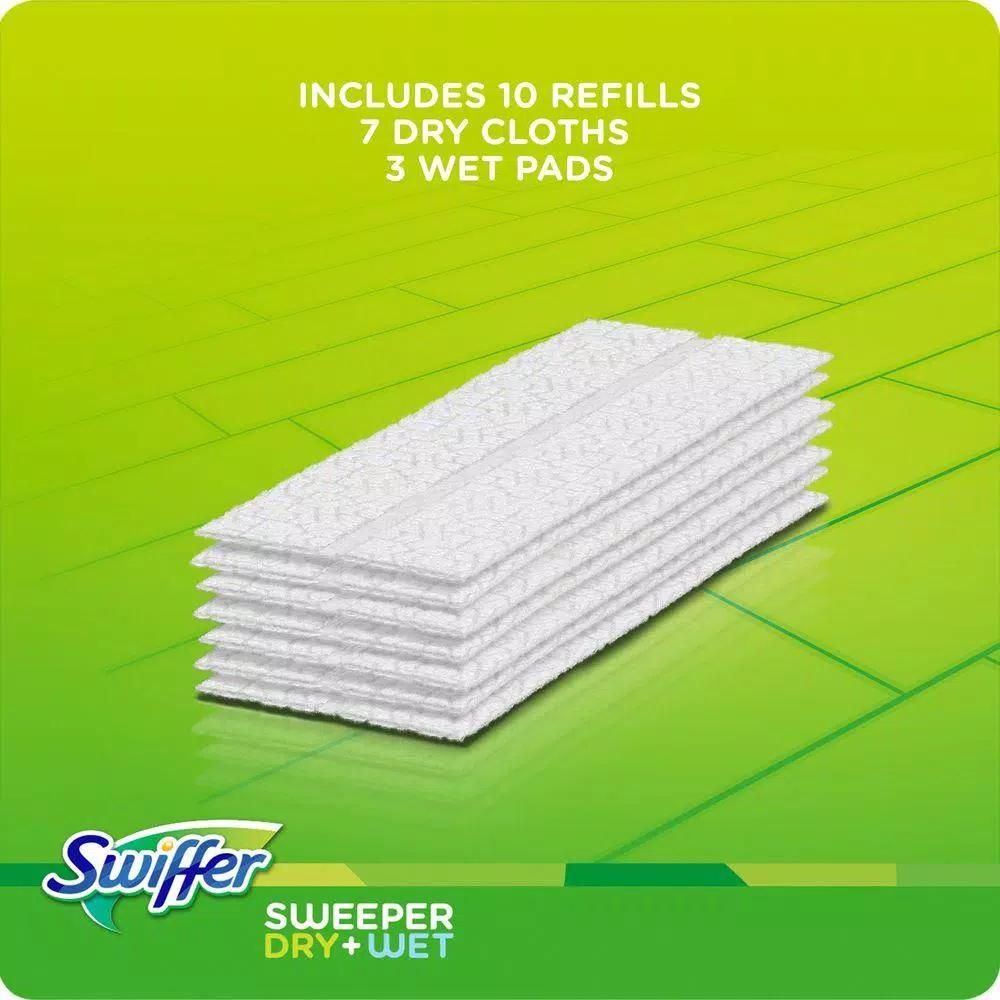 Swiffer Sweeper 2-in-1 Dry and Wet Mop Starter Kit with Microfiber Flat Mop Head