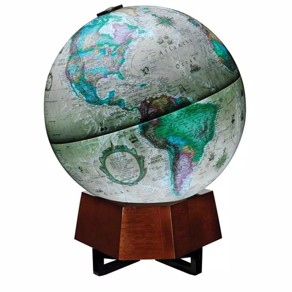 Replogle Frank Lloyd Wright Beth Sholom Illuminated 12 in. Political Desk Globe