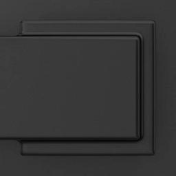 Schlage Custom Century Matte Black Single Cylinder Handleset with Eller Lever and Kinsley Trim thumbnail 3