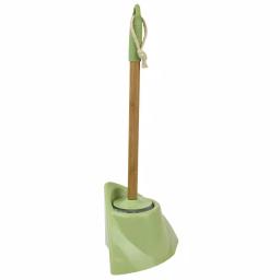 Home Basics Bliss Collection 18.25 in. Bamboo Toilet Brush and Holder Set with Nylon Bristles thumbnail 3