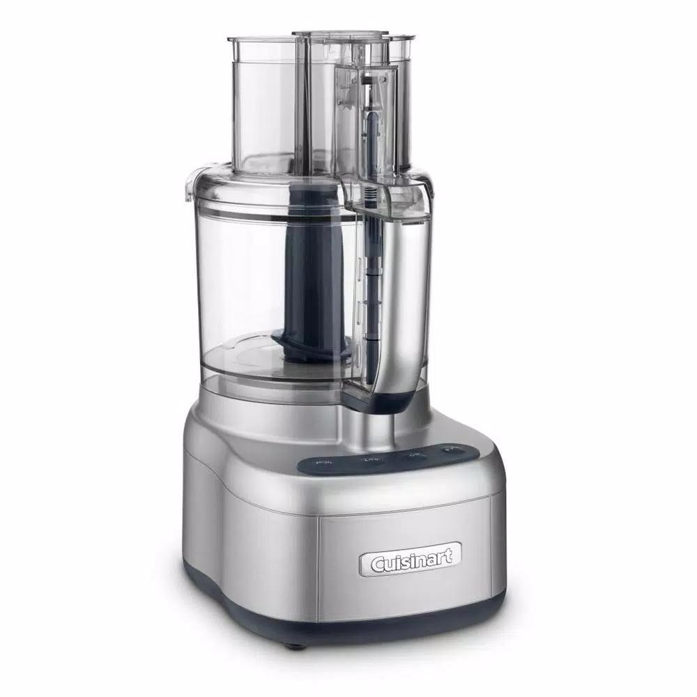 Cuisinart Elemental 11-Cup Food Processor with Stainless Steel Blades and See-Through Lid, Silver