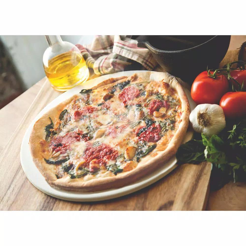 Fox Run 13 in. Round Stoneware Pizza Stone for Crispy Crusts